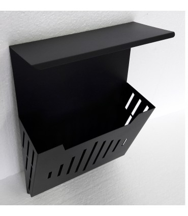 Kosz na ulotki/reklamy z daszkiem